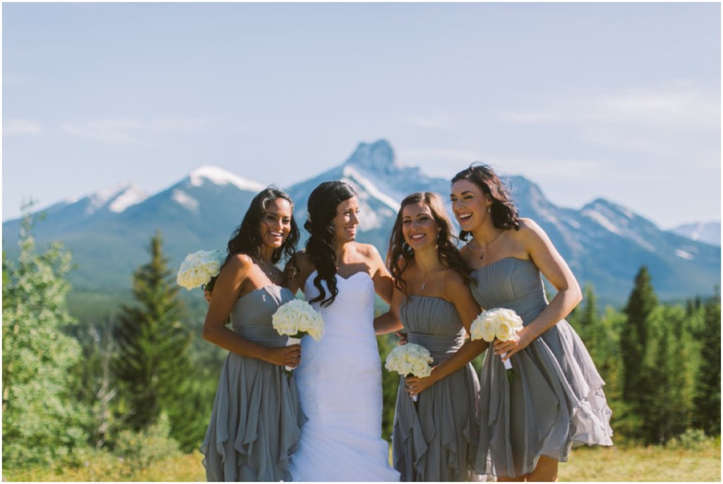 kananaskis delta lodge wedding bridesmaids