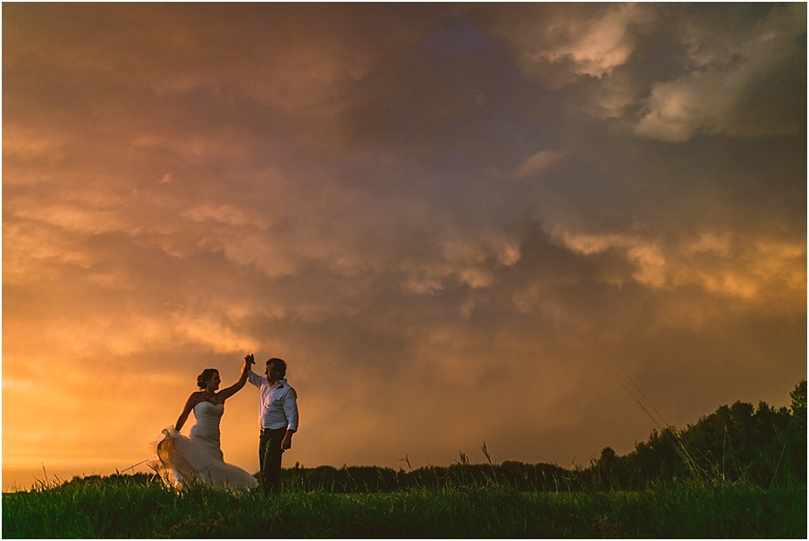 alberta sunset sky wedding photos stormy