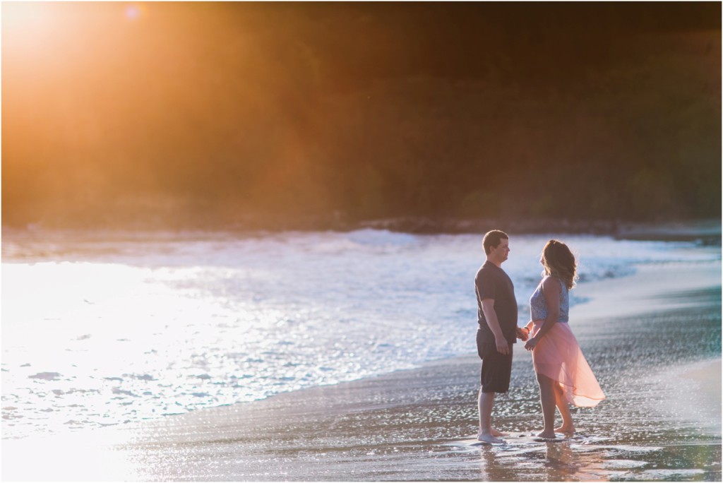 Kauai Photographer Honeymoon session beach sunset