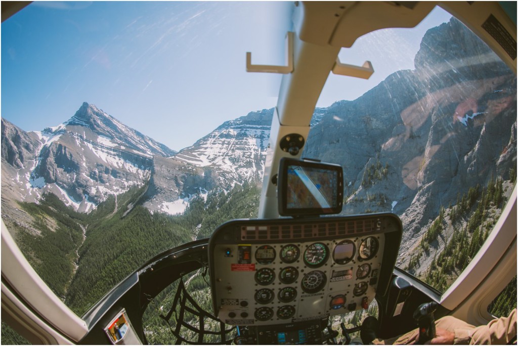 alpine helicopter canmore banff elopement indian wedding