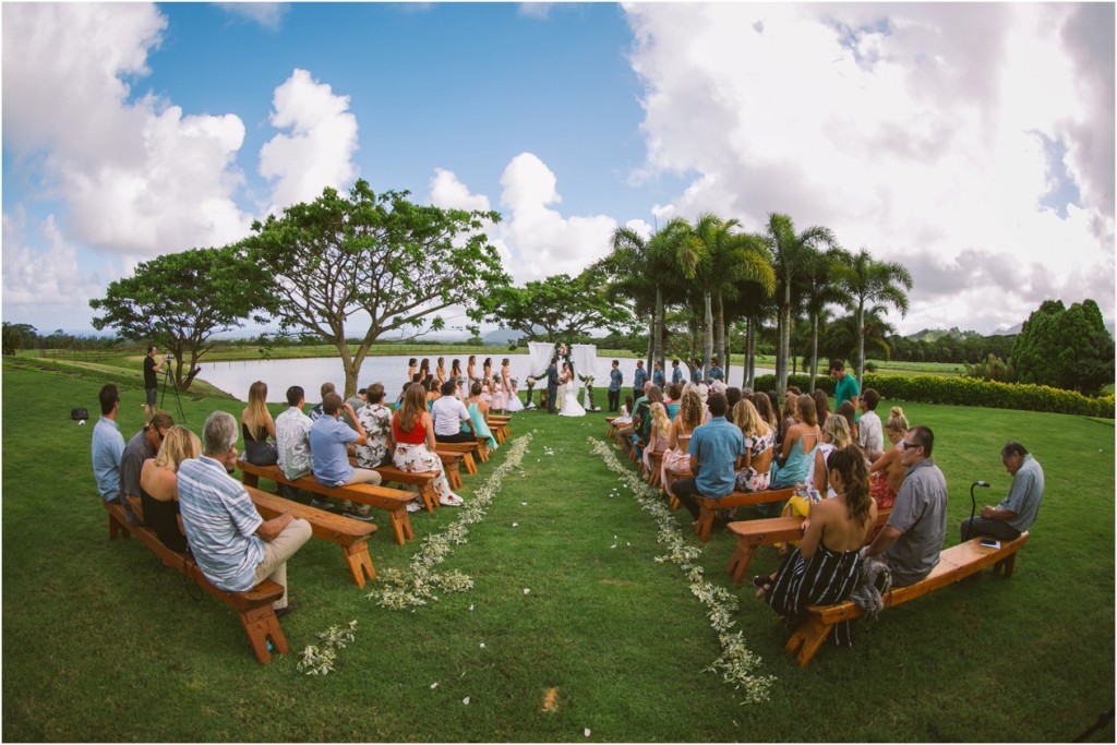 anahola kauai wedding bridal party