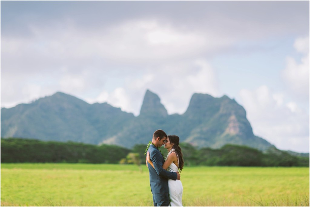 anahola kauai bride and groom wedding photography