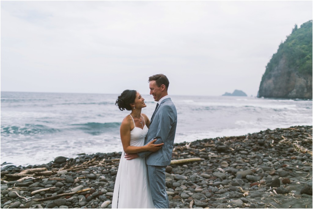 Polou Valley Trail Elopement Big Island Hawaii Wedding Photographer Bride and Groom