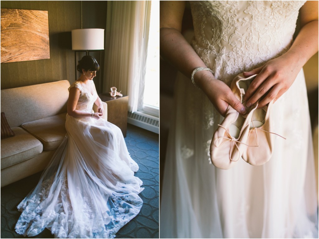 bride and groom at kananaskis lodge fall wedding