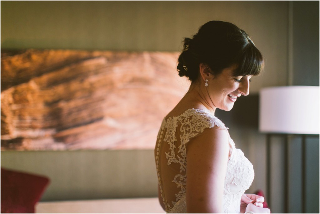 bride and groom at kananaskis delta lodge fall wedding