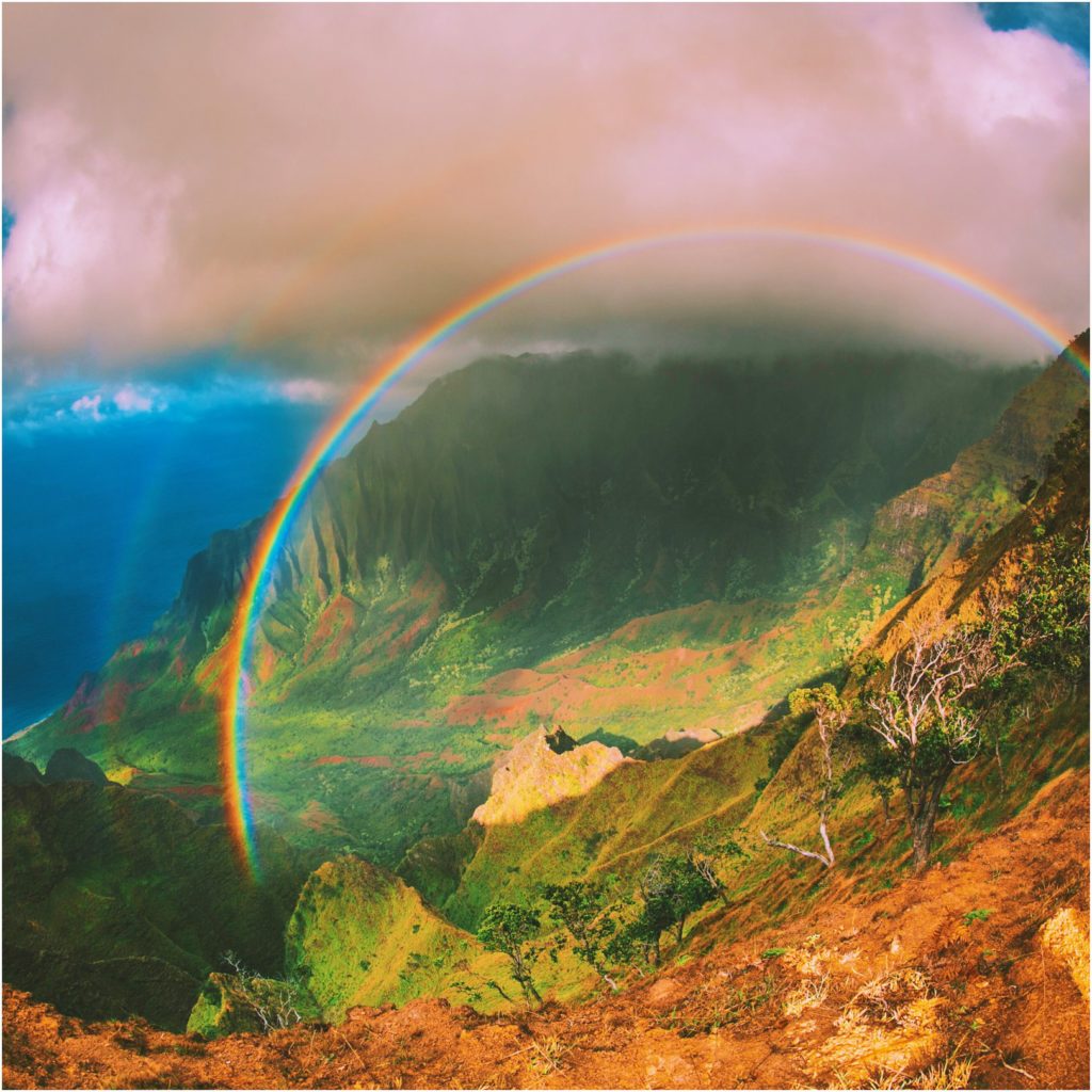 full rainbow koke'e kauai