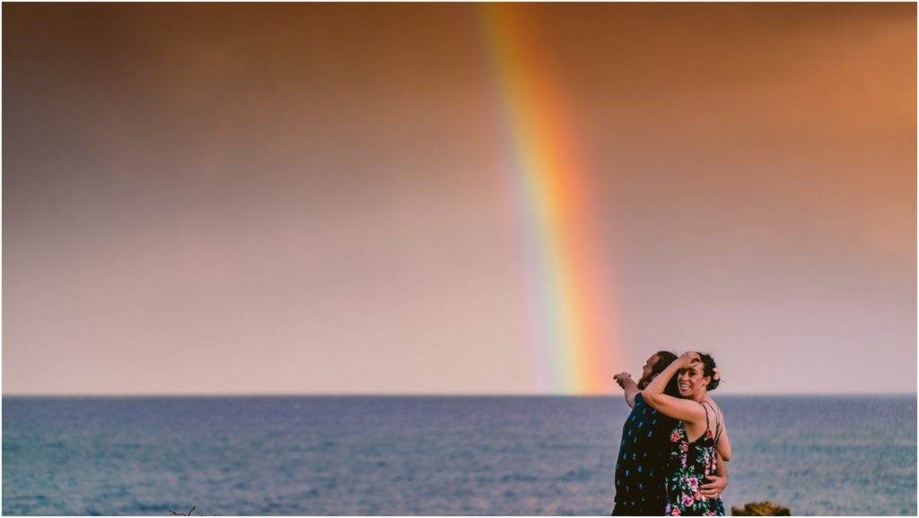 Kauai rainbow vow renewal adventure photography